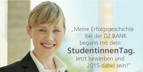 Jetzt noch einen Platz ergattern - StudentinnenTag der DZ BANK