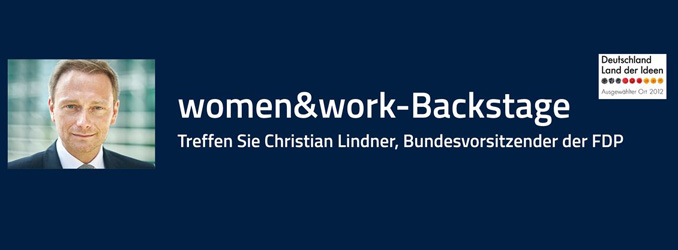 Christian Lindner (FDP) zu Gast auf Europas größtem Messe-Kongress für Frauen