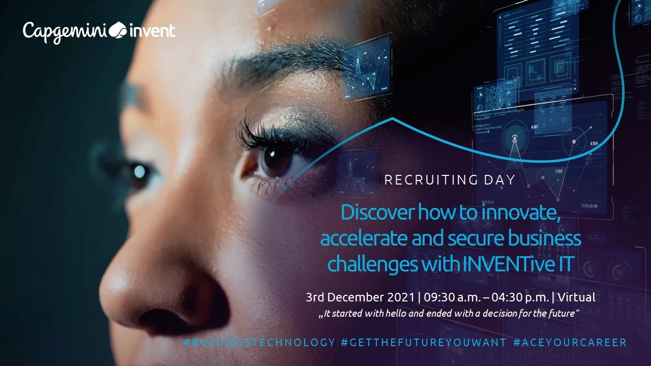 Recruiting Day – Discover how to innovate, accelerate and secure business challenges with INVENTive IT