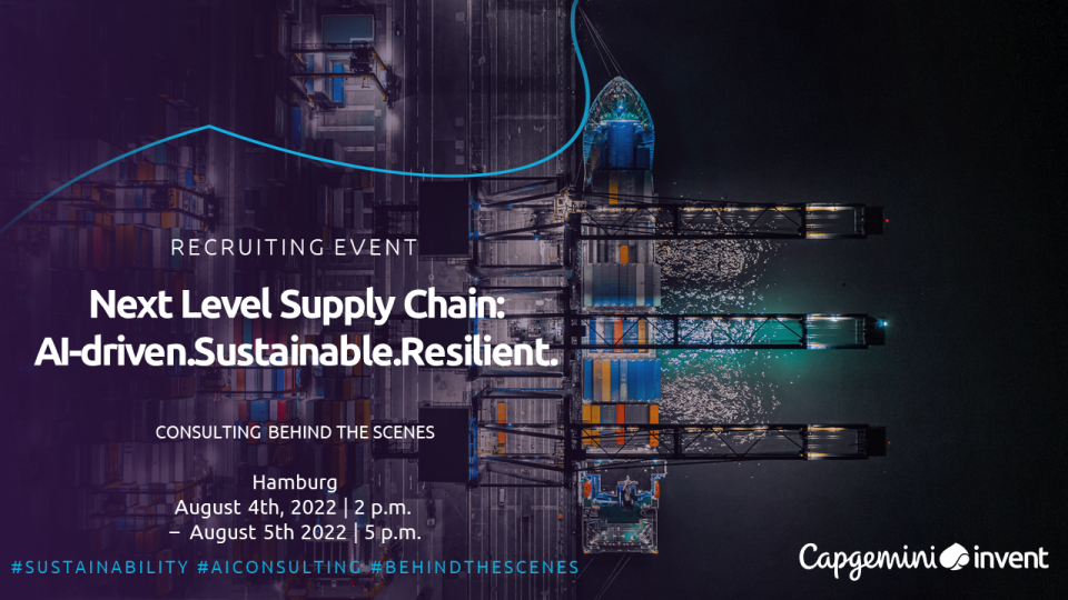 Career Workshop – Next Level Supply Chain: AI-driven. Sustainable. Resilient.