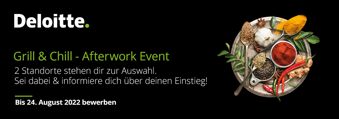 Grill & Chill – Afterwork Event mit Deloitte
