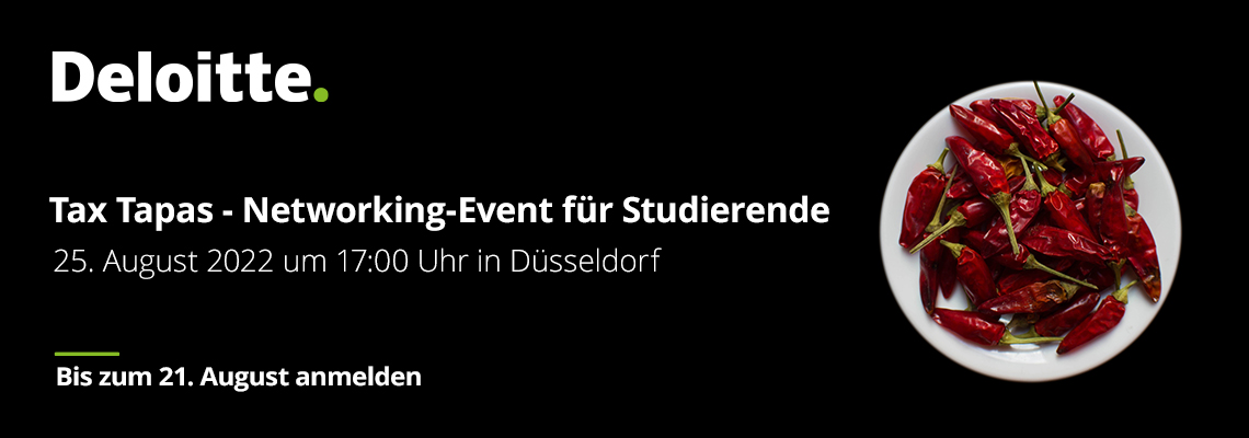 Tax Tapas @Deloitte - Networking-Event für Studierende