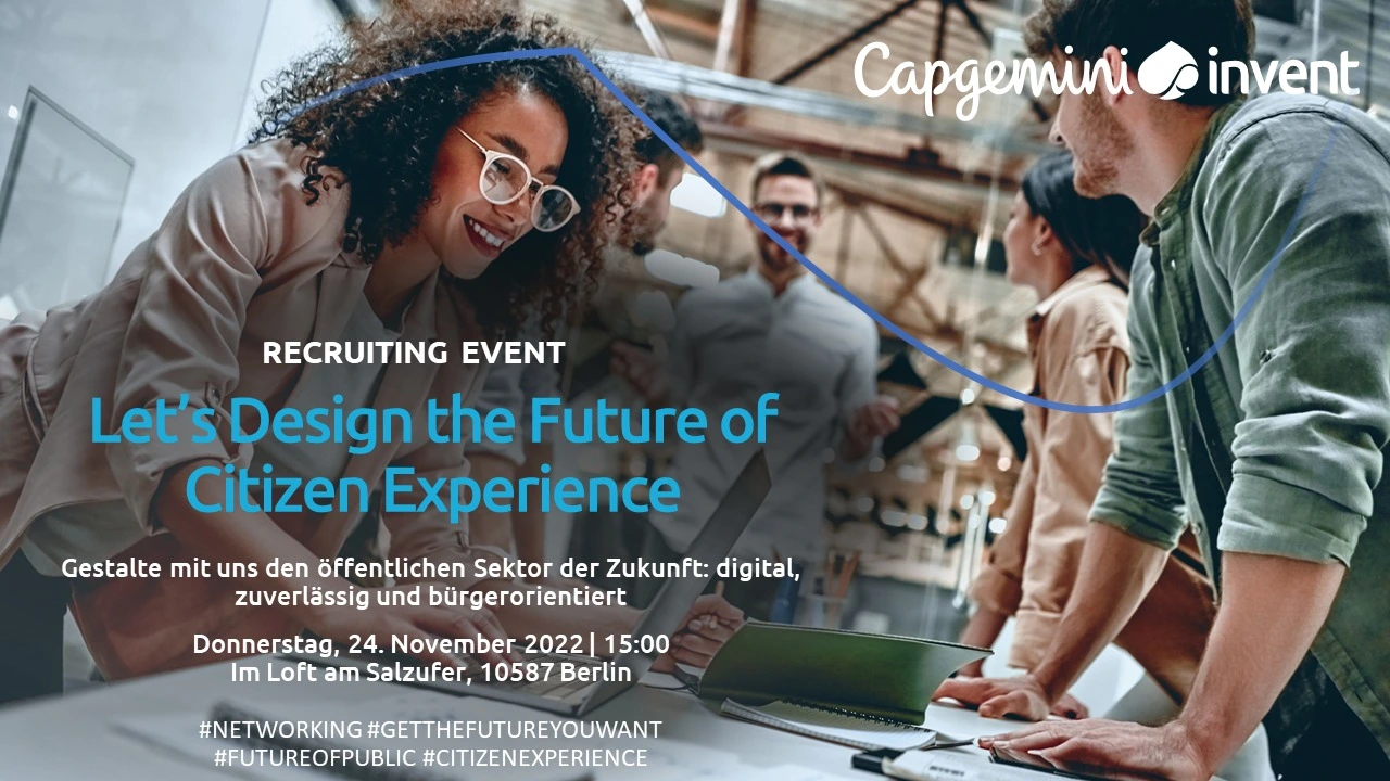 Designing the Future of Citizen Experience @ Capgemini Invent