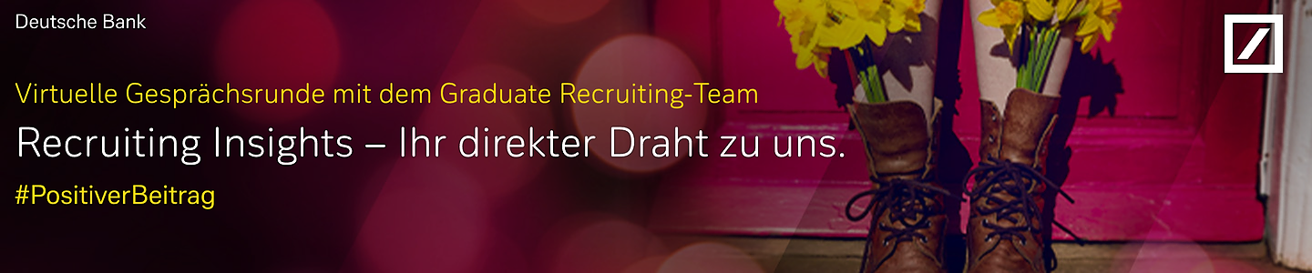 Recruiting Insights – Ihr direkter Draht zu uns.