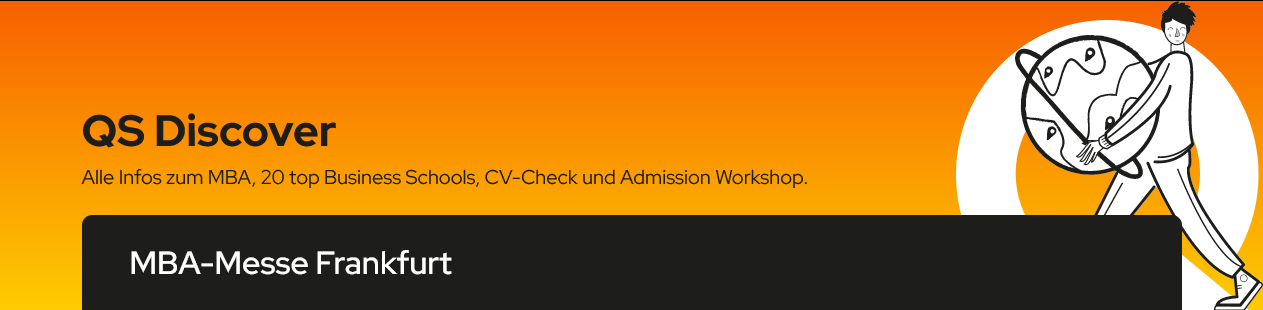 QS Discover MBA-Messe Frankfurt