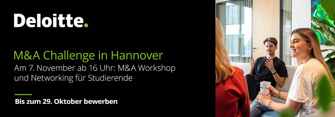 M&A Challenge: Workshop & Networking | 7. November in Hannover