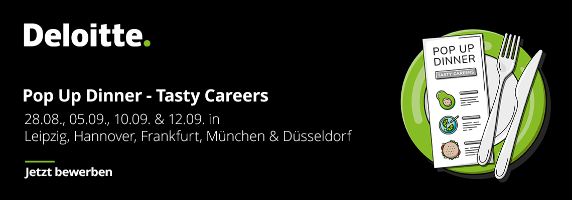 Pop Up Dinner – Tasty Careers @Deloitte