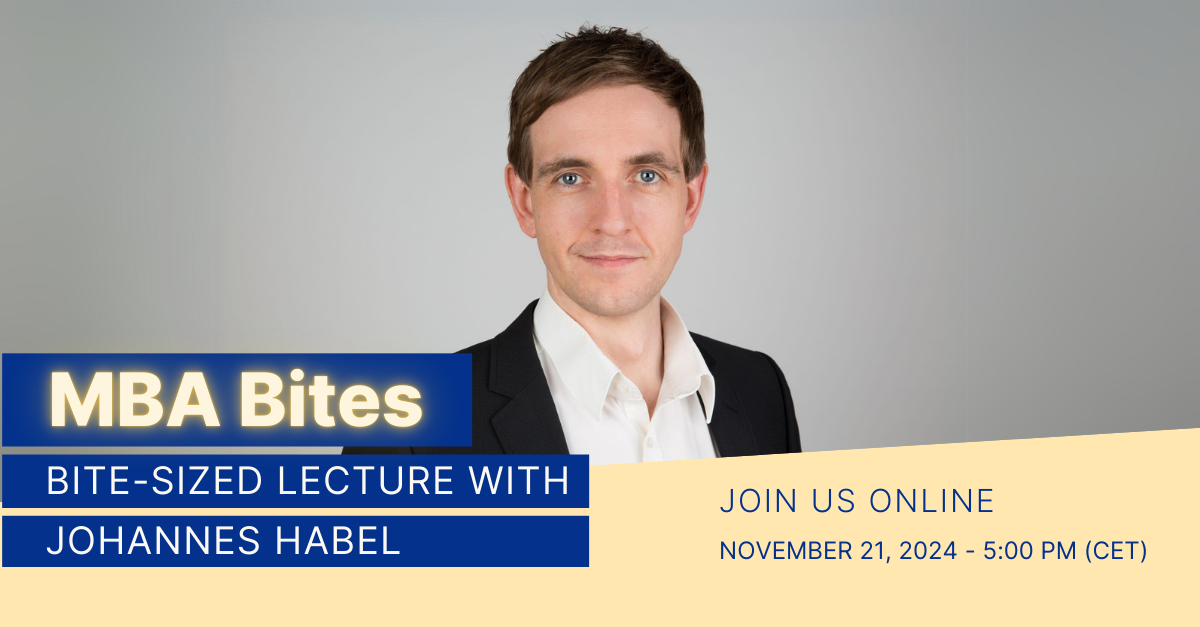 MBA Bites: Bite-sized lecture - ESMT