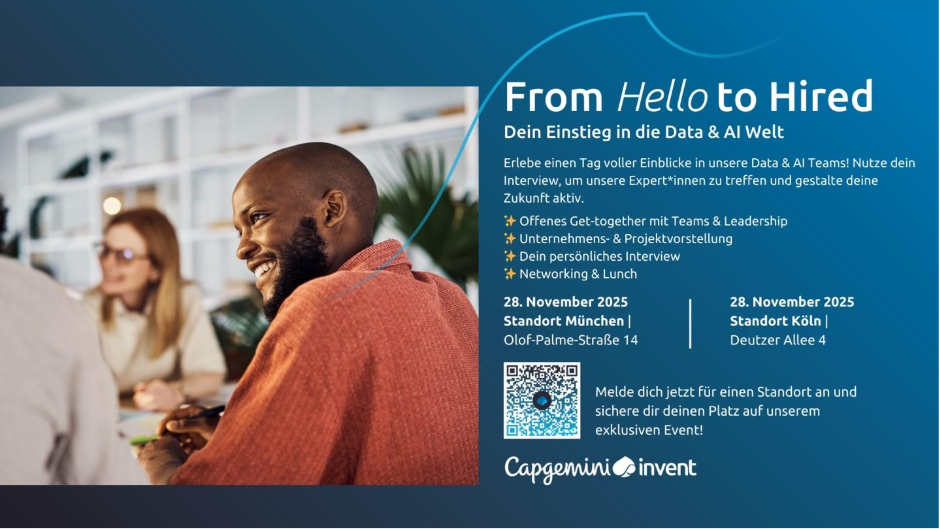 Hello to Hired - Get to know Capgemini Invent